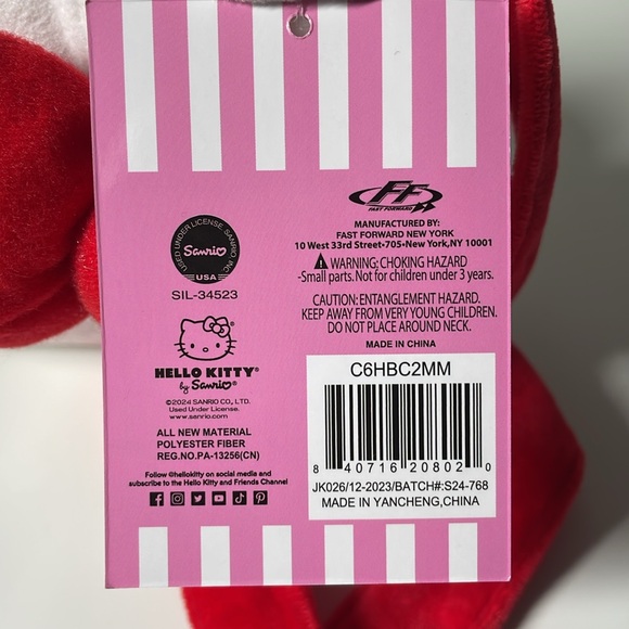 Hello Kitty 3D Head Plush Shoulder Crossbody Bag - Picture 5 of 6